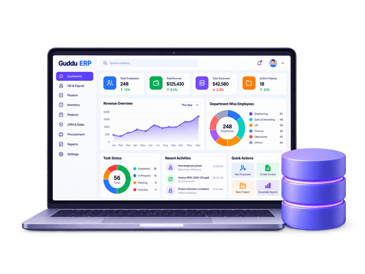 Guddu ERP enterprise resource planning software