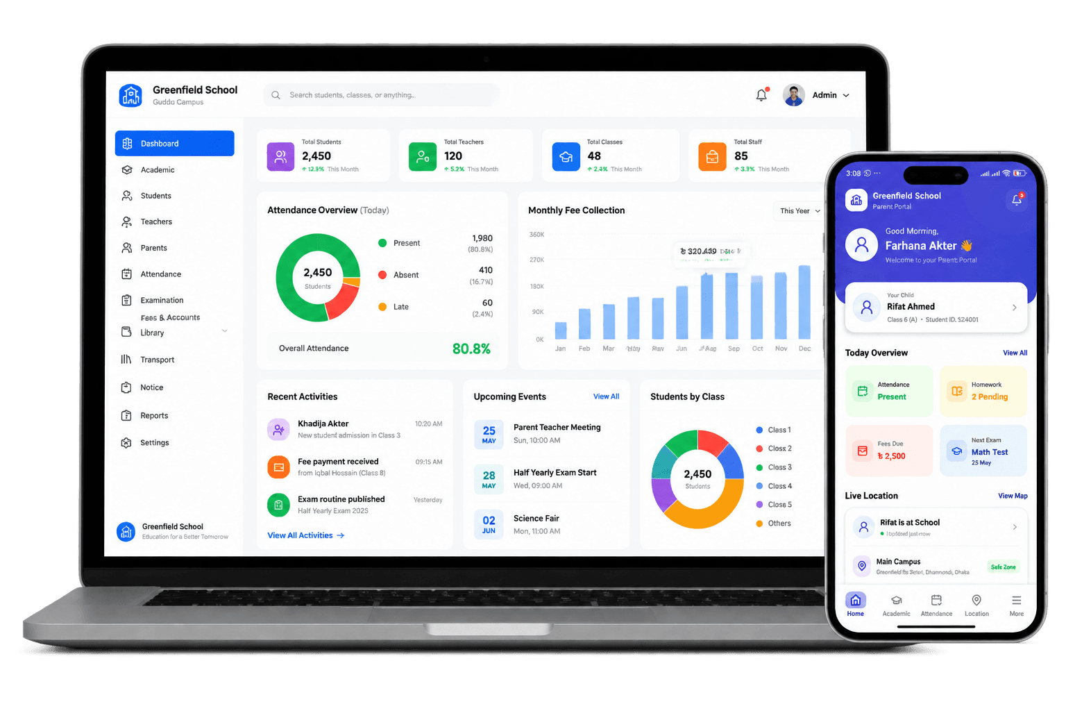Guddu Campus school management software