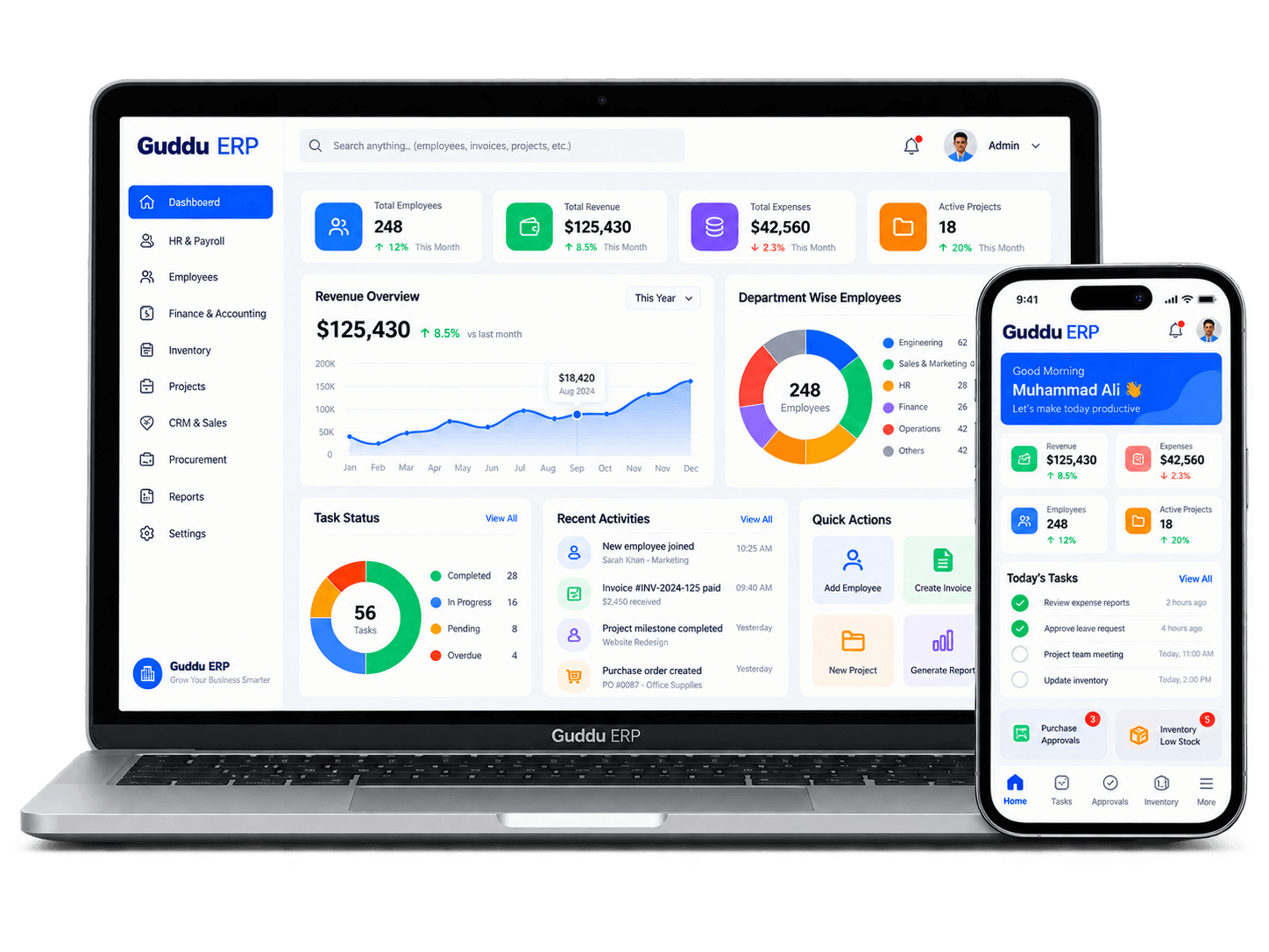 Guddu ERP business management software