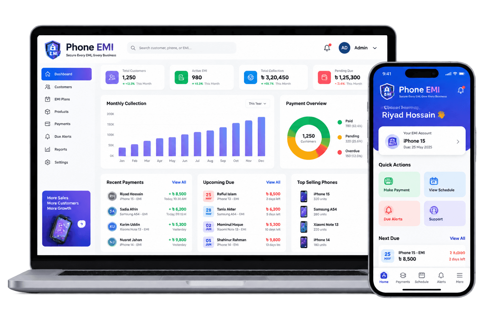 Guddu Phone EMI management software